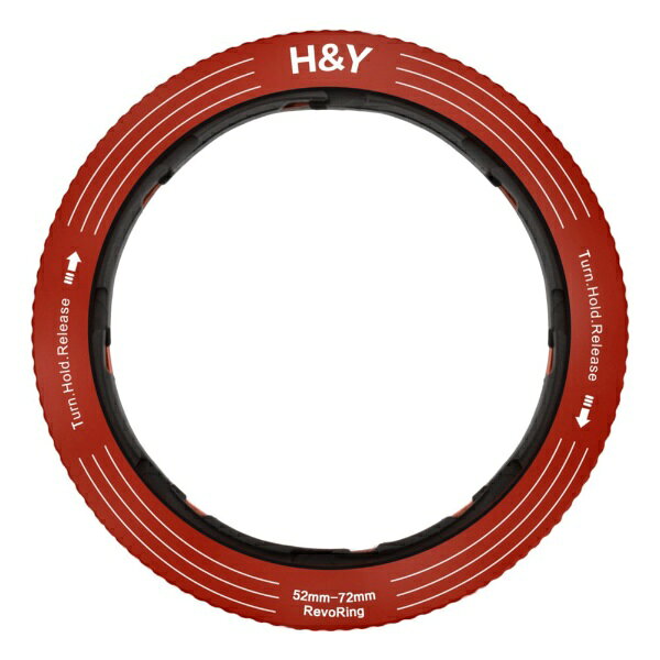 H&Y｜エイチアンドワイ REVORING 52-72mm レッド レッド RS72-R