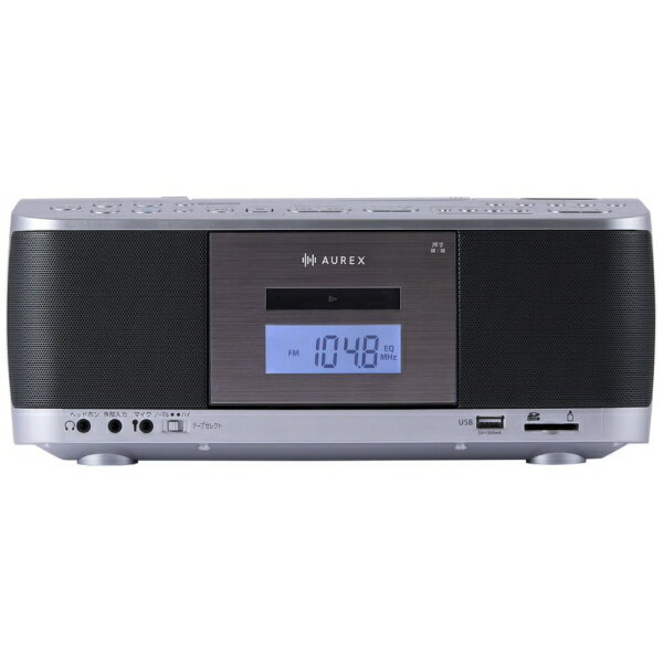 東芝｜TOSHIBA CDラジカセ シルバー AX-KCR70(S) [ワイドFM対応 /Bluetooth対応 /CDラジカセ]