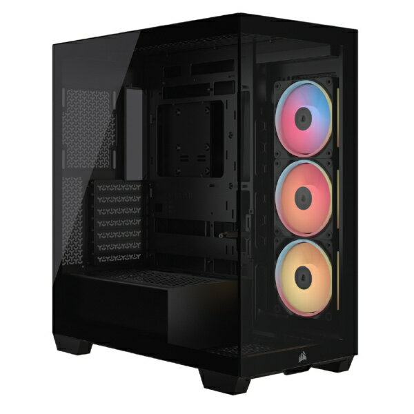 CORSAIR｜コルセア PCケース [ATX /Micro ATX /Extended ATX /Mini-ITX] 3500X LX-R RGB iCUE LINK ブラック CC-9011324-WW(2)