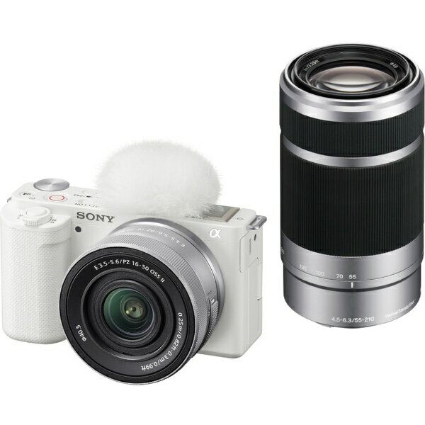 【エントリーで最大全額ポイント還元｜5/6まで】 SONY｜ソニー VLOGCAM ZV-E10 ミラーレス一眼カメラ ホワイト ZV-E10X WQ [ズームレンズ+ズームレンズ]