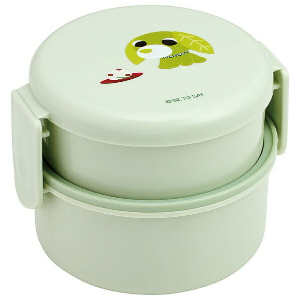 Skater｜スケーター 丸型弁当箱2段 500ml お茶犬リョク ONWR1