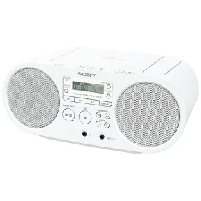 ソニー｜SONY CDラジオ ホワイト ZS-S40(W) [ワイドFM対応][ZSS40WC]