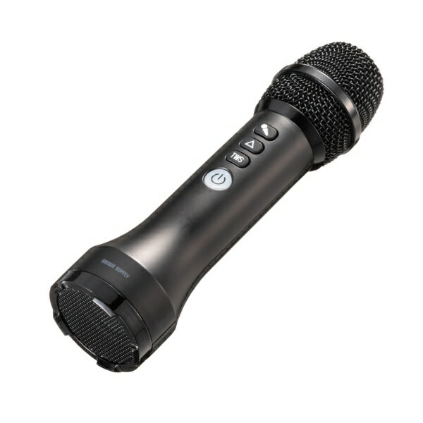 【エントリーで最大全額ポイント還元｜2/5まで】 サンワサプライ｜SANWA SUPPLY ハンドマイク型 ポータブル拡声器スピーカー15W Bluetooth5.3 内蔵電池6時間 USB-C充電 授業 案内 イベント MM-SPAMP20