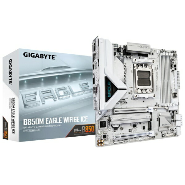 【エントリーで最大全額ポイント還元｜1/5まで】 GIGABYTE｜ギガバイト GIGABYTE B850M EAGLE WIFI6E ICE B850MEAGLEWF6EICE [MicroATX]