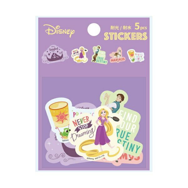 PGA｜ピージーエー ステッカー 5PCSセット 塔の上のラプンツェル Premium Style 塔の上のラプンツェル PG-DSTK84RPZ