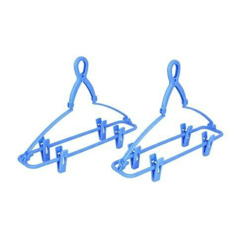 サワフジ｜SAWAFUJI ジーンズハンガー2本組 ブルー JH-02C