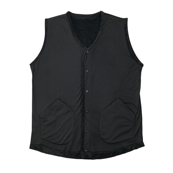 おたふく手袋｜OTAFUKU GLOVE JW-282BK-2L BT（ボディタフネス）フライウォーム リバーシブルスナップベスト カラー：ブラック サイズ：2L