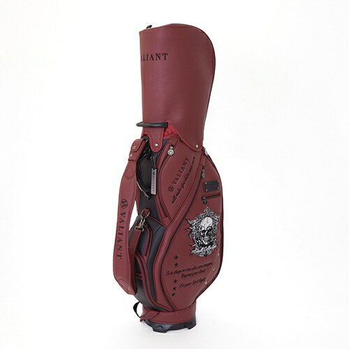 レゴリス｜REGOLITH キャディバッグ 【2025.second】SKULL COLLECTION WINE×BLACK VAS-010CB [9.5イン..