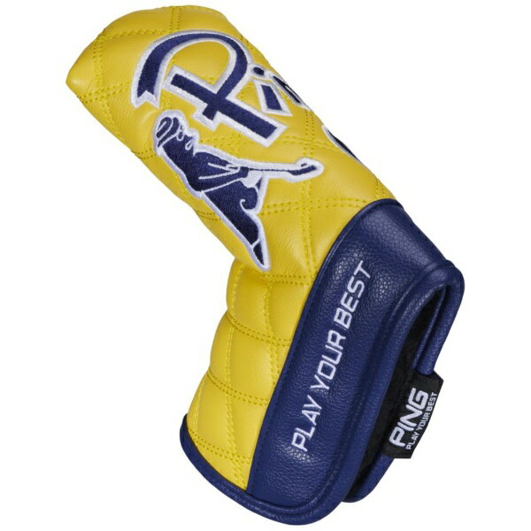 MR.PING × キルティングが目を引くブレード用パターカバーキルティングをベースに、MR.PINGの刺繍を大胆に配置したポップなデザイン。・着脱しやすいダブルマグネット仕様。・しっとりとした手触りの良いPUを使用。