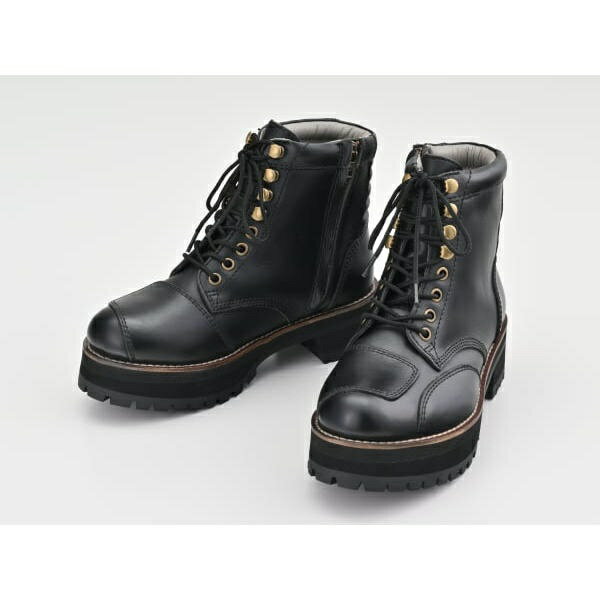 デイトナ｜DAYTONA 41406 DS-001+　ダービーライドブーツ　厚底タイプ　カラー：ブラック　サイズ：24cm