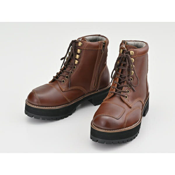 デイトナ｜DAYTONA 41435 DS-001+　ダービーライドブーツ　厚底タイプ　カラー：ブラウン　サイズ：24cm