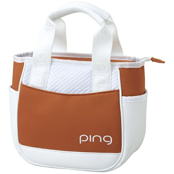 ピン｜PING GB-L2518 カジュアルラウンドトート オレンジ 38620 [W22×H22×D13.5cm /約240g]