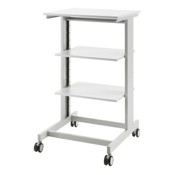 サンワサプライ｜SANWA SUPPLY マルチカート [W600xD606xH1000mm] キャスター付き スチール製 中棚 高..