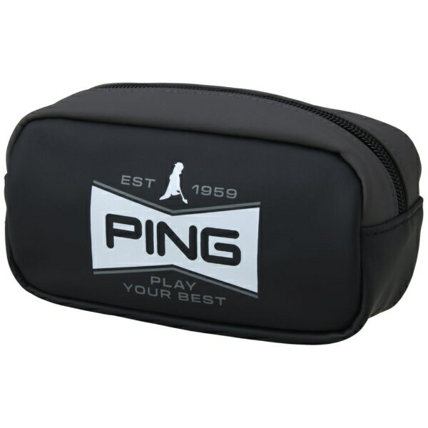 ピン｜PING GB-U2609 ソフトPUポーチ ブラック 39062 [W15×H-8×D7cm /約50g]