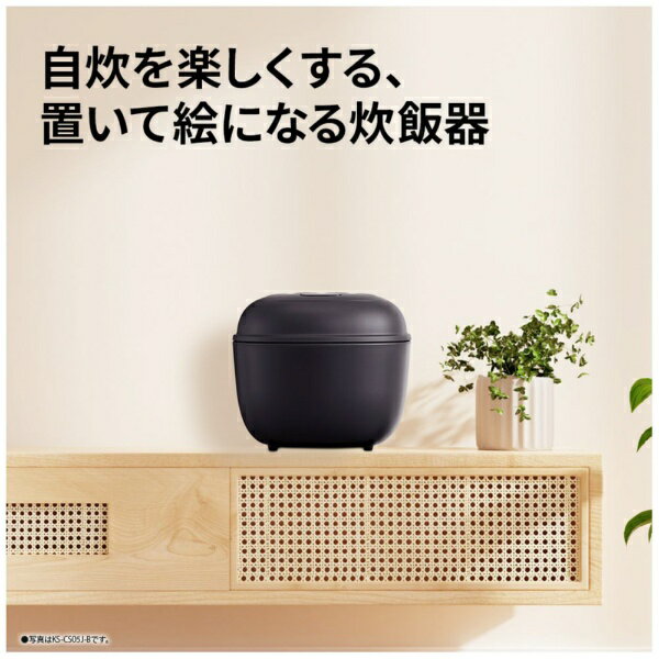 SHARP｜シャープ ジャー炊飯器 ブラック KS-CS05J-B [3合 /マイコン] 3