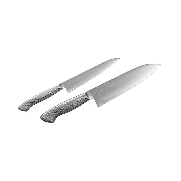 よこやま｜YOKOYAMA オールステンレスペティナイフ150mm・三徳包丁180mm EJRK-3500