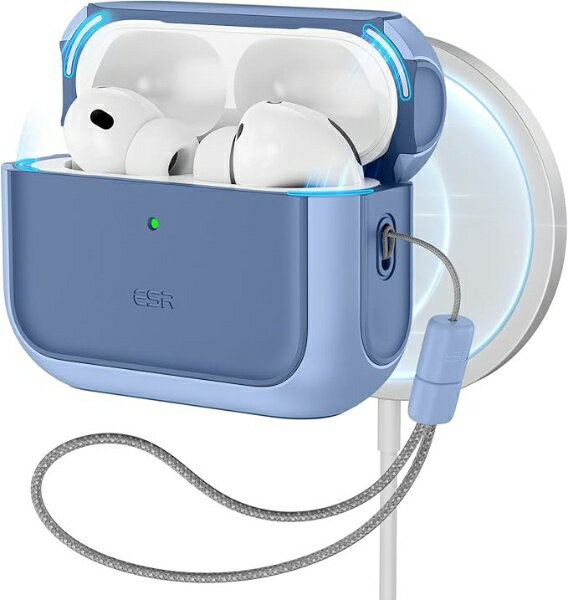 イーエスアール｜ESR AirPods Pro3対応TPUケース MagSafe対応 Orbit パウダーブルー 1C02000502-Powder..