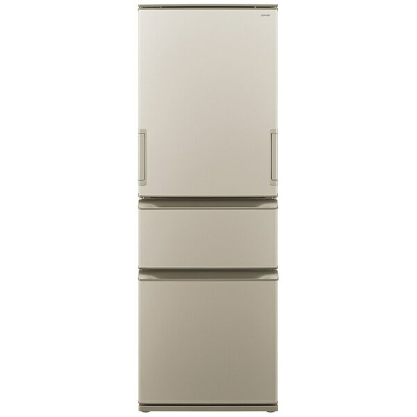 【無料延長保証&無料基本設置料】 SHARP｜シャープ 冷蔵庫 マットシャンパン SJ-X373P-N [60cm /374L /3ドア /左右開きタイプ]