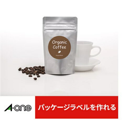 A-one｜エーワン 〔各種プリンタ〕ラベルシール 強粘着タイプ 丸型(60φx0.07mm) ホワイト 78412 [A4 /18シート /12面 /マット]