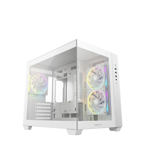 DEEPCOOL｜ディープクール PCケース [Micro ATX /Mini-ITX] CG330 3F ホワイト R-CG330-WHNGM3-G