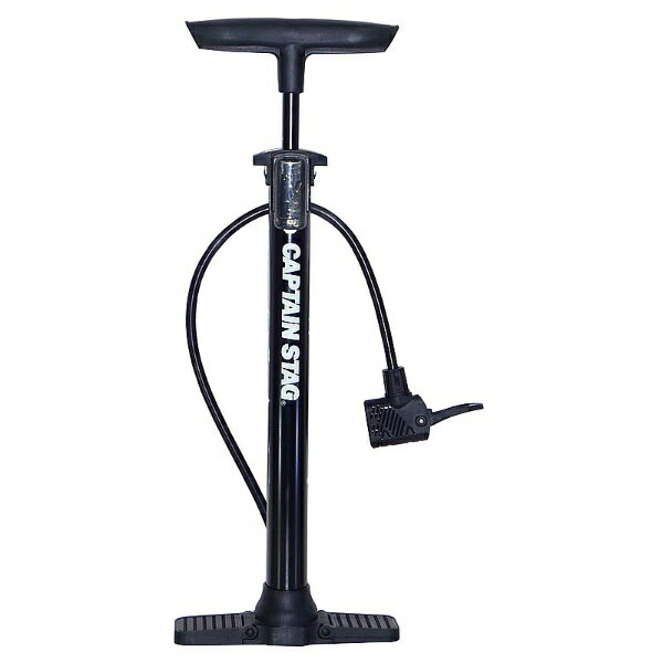 CAPTAIN STAG｜キャプテンスタッグ コンパクト空気入れ SG【鉄／デュアル口金／英・米・仏式バルブ対応】 ブラック Y-3225