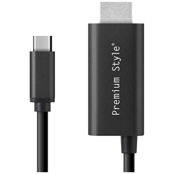 Consumable Goods, Various Parts - PGA｜ピージーエー USB-C ⇔ HDMI＋USB-Cメス(給電用 PD60W対応)ケーブル [映像 /2.0m /4K] スマホ / タブレットPC、Switch対応 ブラック PG-SMTV2MBK