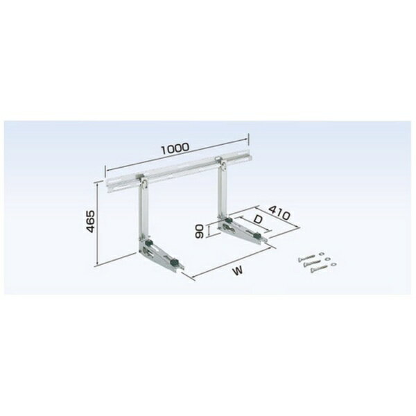 オーケー器材｜O.K.KIZAI オーケー器材 エアコン室外機架台 RAキーパー 壁面置台 60kgタイプ