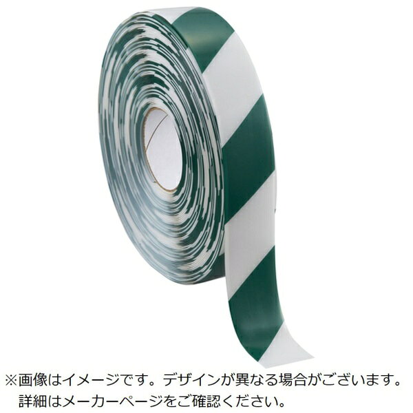 ■剥がれにくい、破れにくい、糊が残りにくい屋内用ラインテープです。■耐水、耐油に優れたPVC製です。【用途】・工場内のレイアウトに。・（コーナー部、通路表示、危険表示、区画表示）【仕様】・色： 緑/白・幅（mm）： 50・長さ（m）： 30・厚さ（mm）： 1.0・屋内用【材質／仕上】・基材： ポリ塩化ビニール（PVC）・粘着剤： ゴム系【注意】・貼り付けの際は、あらかじめ貼り付ける面の油分を取り、乾燥している状態で、15℃以上の環境下で貼り付けて下さい。