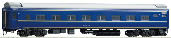 1/80スケールで楽しむ北斗星やエルムで使用する単品車両。■【北斗星・JR東日本仕様】について北斗星は1988年の青函トンネル開通に合わせて登場した上野〜札幌間の寝台特急列車で、個室寝台やロビーカーなど豪華な設備を誇りました。長年東京と北海道を結ぶ列車として活躍しましたが、北海道新幹線開業に伴い、2015年惜しまれながらその活躍に終止符を打ちました。JR東日本の車両のみで構成された編成は3往復時代の北斗星3〜6号、2往復時代の3・4・81・82号で活躍したほか、2015年3月の定期運用廃止後8月までの間運転された臨時北斗星にて見ることができました。【エルム】について寝台特急「エルム」は、上野〜札幌間の「北斗星」を補完する列車として1989年7月より繁忙期を中心に、同区間で運転されました。「北斗星」と共用の開放式B寝台車のみの編成で、当初は24系24形0番代の改造車も使用されましたが、2000年代になると24系25形を中心とした編成となり、2006年まで運転されました。北斗星、エルムの増結に使用するオハネ25-100形1両の単品。非常口部の塞ぎ板に水切りのない姿を再現。AU77形クーラーは原型で再現。トイレタンク表面に貼付して耐寒型の形状にできる排出口カバーパーツ付属。妻面の形式自重換算表記など一部表記類印刷済み。靴摺り、ドアレールは銀色で印刷済み。車側表示灯工場取付済み。上段寝台用ハシゴを別パーツで再現、ハシゴは開閉選択可能。密自連形TNカプラー標準装備。側面方向幕は内貼り式シールで再現(北斗星基本セット・エルムセットに付属)。車番は選択式で転写シート対応(北斗星基本セット・エルムセット・オハネフ25-0・200に付属)。最小半径R600通過可能(S字線形を除く)。