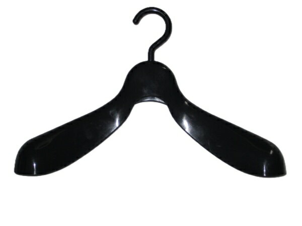 サワフジ|SAWAFUJI net コート&革ジャン専用ハンガー(ブラック) NNC-44
