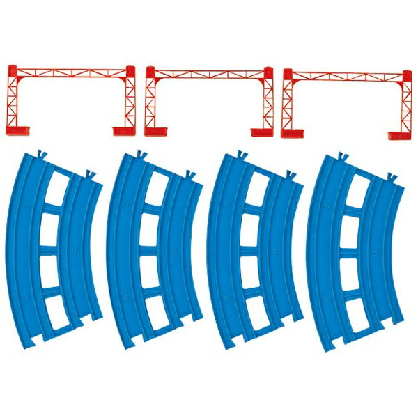 タカラトミー｜TAKARA TOMY プラレール R-05 複線曲線レール(4本入)