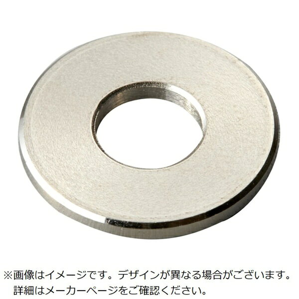 ■規格にないサイズや板厚のワッシャーを標準化です。■ボルト締め付け時の座面を確保します。■バネ座やスペーサーとしてもお使いいただけます。【仕様】・外径（mm）： 18・内径（mm）： 8・厚さ（mm）： 3・表面処理： 無電解ニッケルめっき【材質／仕上】・鉄 S45C／無電解ニッケルメッキ