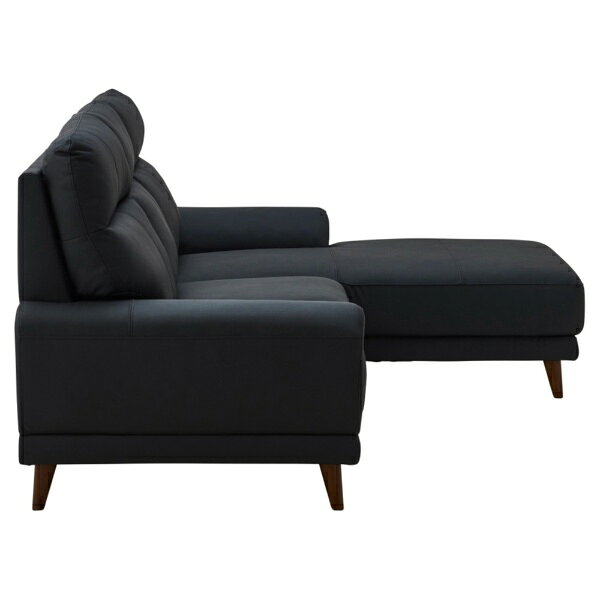関家具|SEKI FURNITURE 左カウチソファ プリバ 本革 ブラック ブラック 454115 [2]