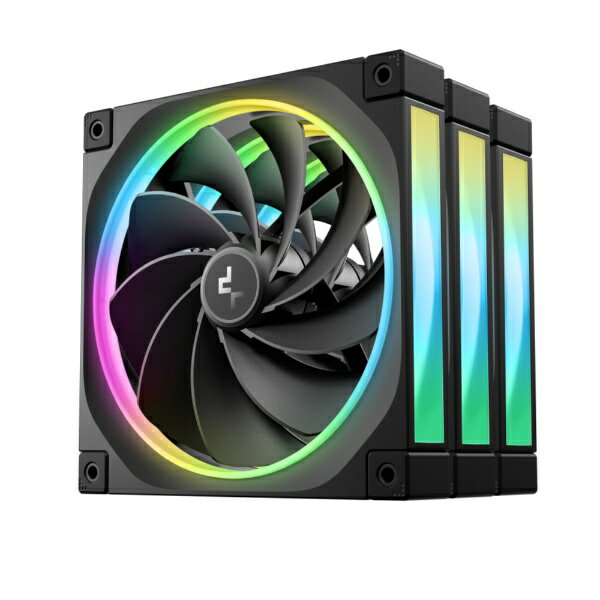 DEEPCOOL｜ディープクール ケースファンx3 [140mm /1700RPM] (リバースブレード) FL14R 3IN1 ブラック ..