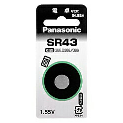 パナソニック｜Panasonic SR43P ボタン型電池 [1本 /酸化銀][SR43P] panasonic