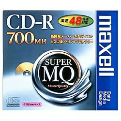 マクセル｜Maxell データ用CD-R SuperMQシリーズ CDR700S.1P 1枚 /700MB /インクジェットプリンター対応 CDR700S1P