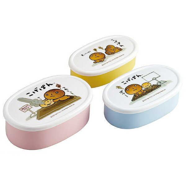 Skater｜スケーター こげぱん　シール容器S・M・L3Pセット SRS3S