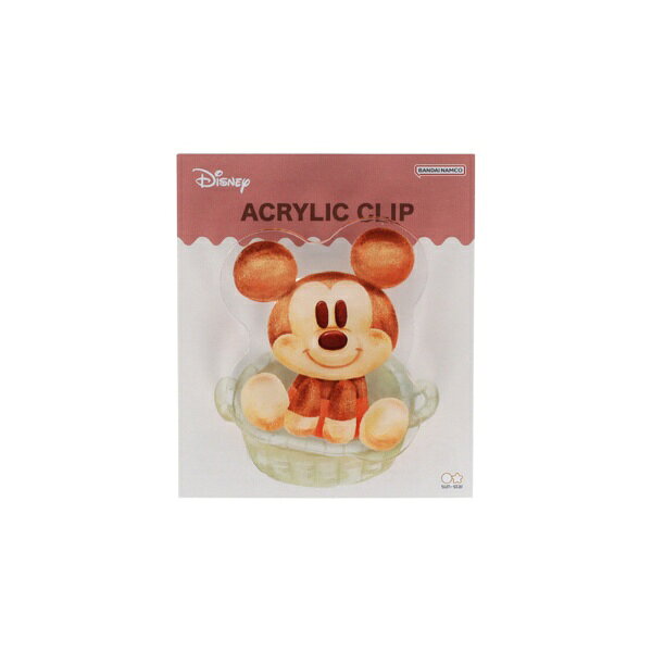 透明感がかわいい人気のアクリルクリップアクリルクリッププリントやメモを可愛くまとめられるアクリルクリップです。イラストに沿ったダイカットデザインが可愛い！使っていないときでも、デスクに置いておくだけで気分が上がるアイテムです。■柄：Nuiパン　2511■デザイン：ミッキー■内容：1ケ■パッケージ：台紙付ヘッダー袋■サイズ：50mm×50mm×15mm■材質：本体：アクリル ／ クリップ：ABS