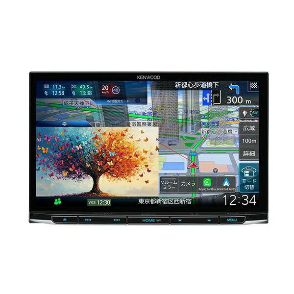 ケンウッド｜KENWOOD MDV-M812L 8V型インダッシュモデル カーナビゲーション 「Apple CarPlay」「Android Auto」/地デジ/Bluetooth/DVD対応 AVナビゲーションシステム