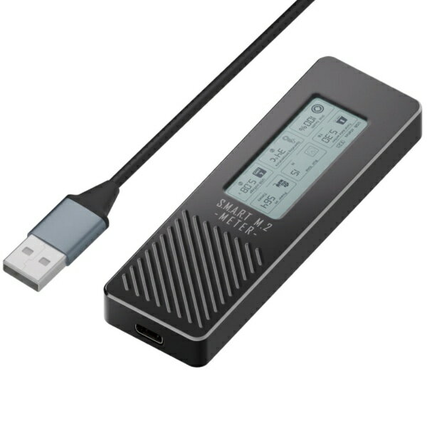 AREA�å����ꥢ SSD������ USB-A��³ SMARTɽ����ǽ(Mac/Windows11�б�) �֥�å� SD-CM2DP-B [M.2�б� /NVMe /1��]