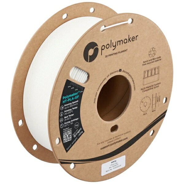 Polymaker�åݥ�᡼���� Polymaker HT-PLA-GF �ե������ [1.75mm /1kg] �ۥ磻�� PA18002