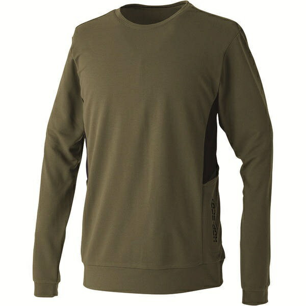 CUC｜シーユーシー 700118-OG-S エアライト アークエッジポケット長袖Tシャツ カラー：オリーブグリーン　サイズ：SS