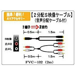 tWp[cbFuji Parts FVC-132 S[q2zP[u FVC-132 БFԁEe1@БFԁEe2 [2.0m  S[q+S[q~2+~2][FVC132]