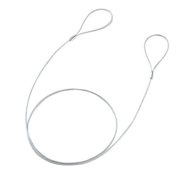 ●取付け部品、鍵などに接続する、eセキュリティ用ワイヤー。 サンワサプライ SLE-11W-1 (eセキュリティ/ワイヤー1.0m/2..2mm) (SLE11W1)
