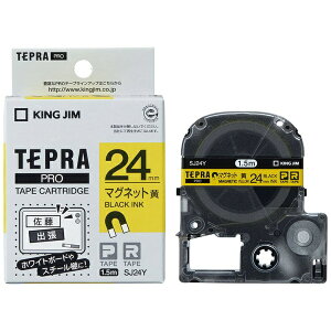 󥰥KING JIM ޥͥåȥơ TEPRA(ƥץ) PRO꡼  SJ24Y [ʸ /24mm]