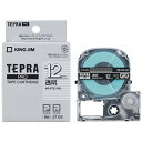 キングジム｜KING JIM 透明ラベルテープ TEPRA(テプラ) PROシリーズ 透明 ST12S 