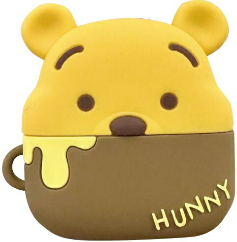 グルマンディーズ｜gourmandise AirPods Pro 3 ケース シリコンケース ディズニー くまのプーさん DNG-323PO