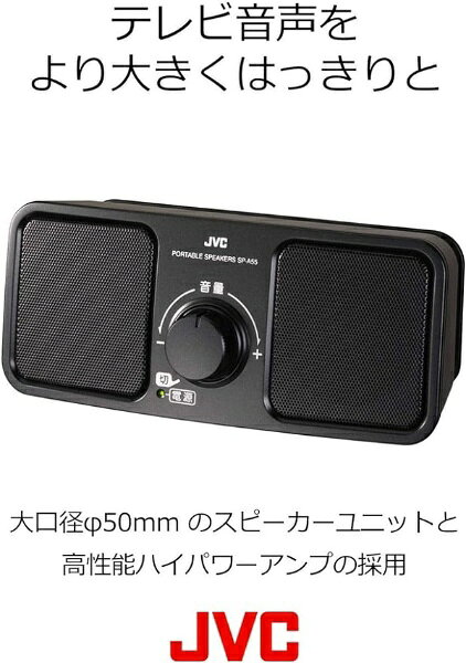 JVC�å������֥����� �ƥ���ѥ��ԡ����� �֥�å� SP-A55[SPA55B]
