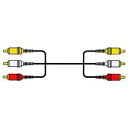 JVC｜ジェイブイシー VX-37G RCAケーブル 0.5m /ピンプラグ ステレオ音声⇔ピンプラグ ステレオ音声 VX37G