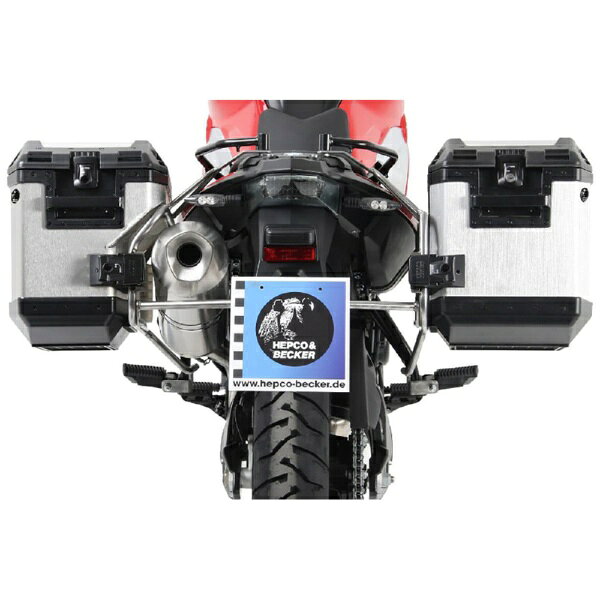ヘプコアンドベッカー｜HEPCO&BECKER サイドキャリア カットアウトセット サイドケース エクスプローラー シルバー付 BMW F650/700/800GS 08-18 651652 00 22-00-40